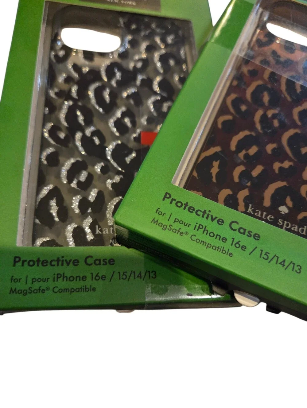 Kate Spade Set of 2 Protective Cases Stylish Leopard Print Animal Print Design